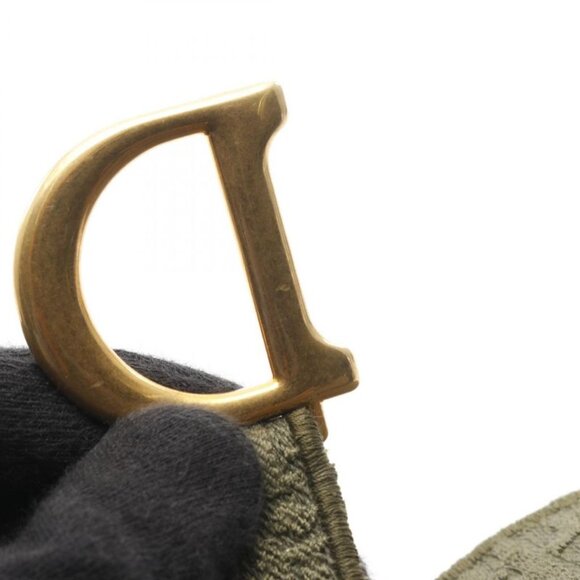 Dior Waist Bag Saddle Black Khaki Canvas - Picture 10 of 10